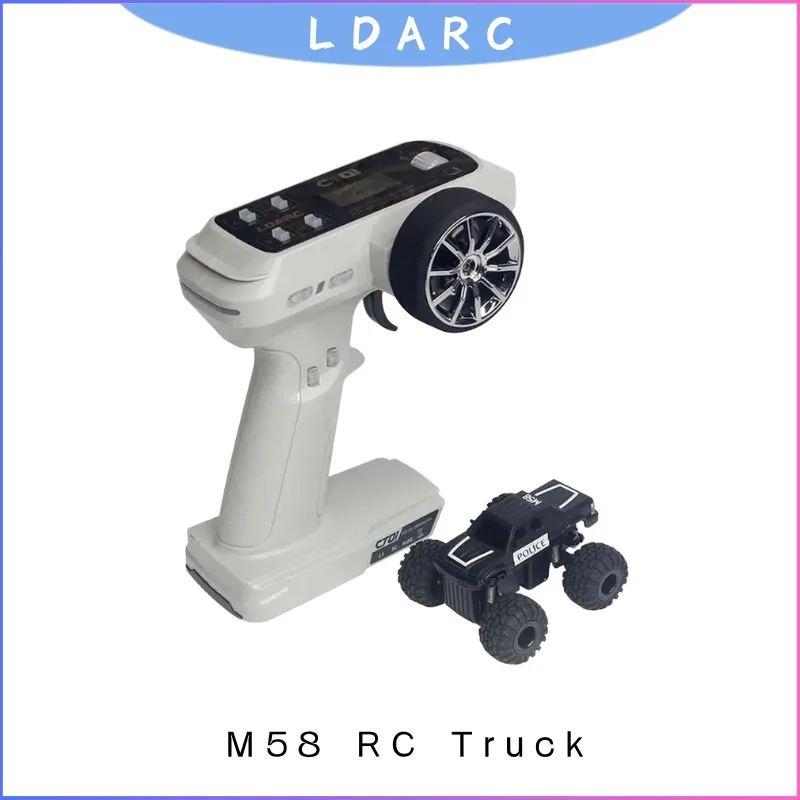 

LDARC M58 1/58 Mini RC Truck RTR 2.4GHz, 4WD Electric Micro Car for Adults & Kids Tabletop Toy