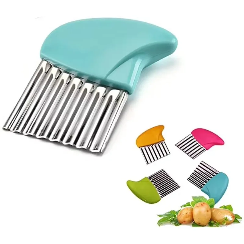 Clearance Potato Wave Blade Knife Stainless Steel Kitchen Gadgets Vegetable and Fruit Cutting Peeler Cooking Tools Accessories