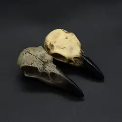 Punk Viking Amulet Crow Skull Pendant Vintage Nordic Mens Necklace Biker Amulet Jewelry Gift Dropshipping