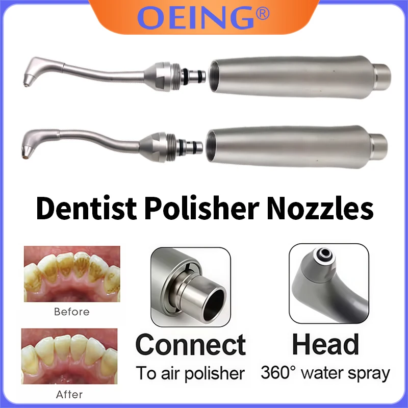 

1Pcs Dental Sandblasting Scaler Nozzle Set 90° and 120° Angle Compatible Autoclavable Universal Dental Instrument Tool
