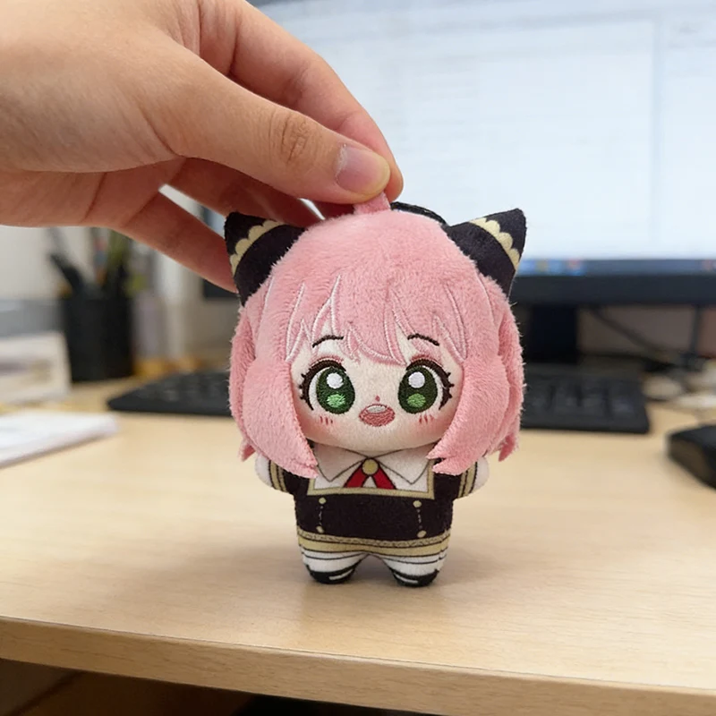 Spy x Family Anya Forger Plush Doll Kawaii Pink Hair Stuffed Toy Cute Anime Figure Soft Plushie Collectible Gift for Fans Kids