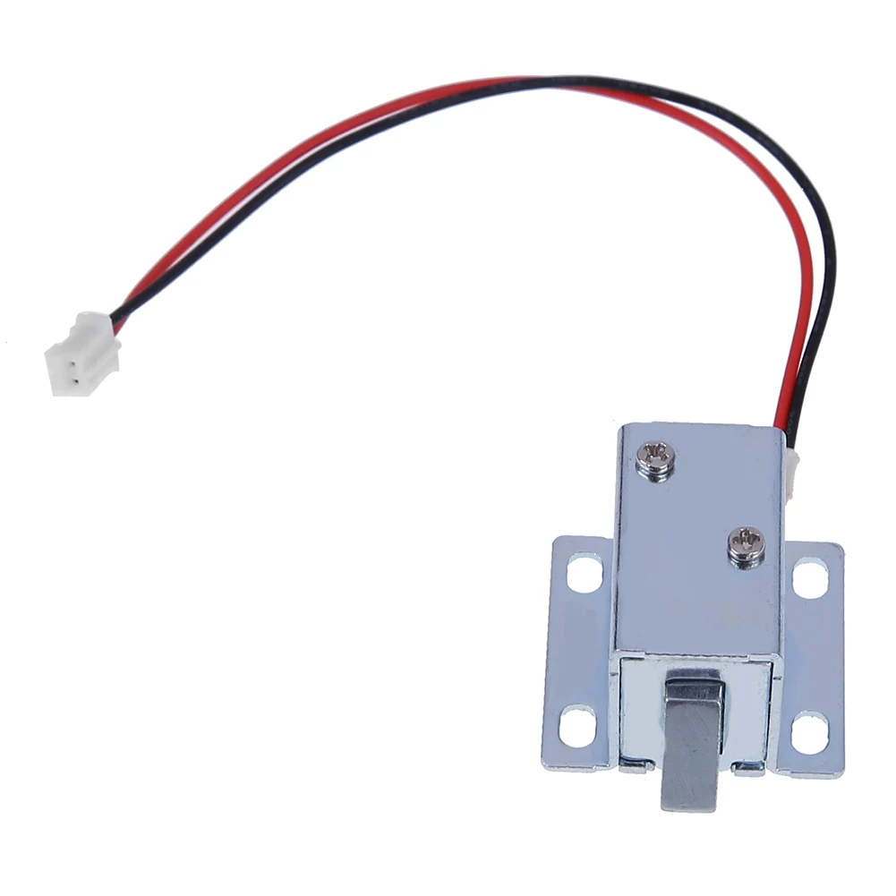 Cilindro de cerradura eléctrica de 12V CC, bajo consumo de energía, cerradura de gabinete inteligente Universal antideslizante para estante de almacenamiento de caja de cartas