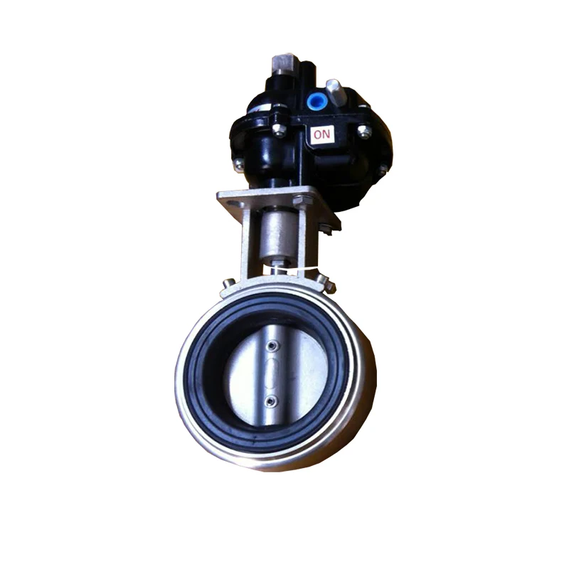 EPS foam plastic mechanical wafer butterfly valve bi-directional plate pneumatic stainless steel high resistance fan shape