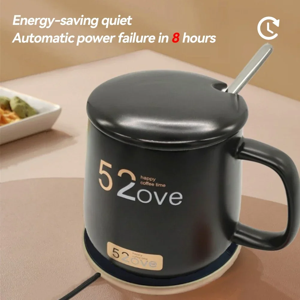 3 Engranaje 55 ° Posavasos con calefacción termostática C, calentador de tazas, calentador de tazas, máquina para hacer té caliente, Mini Cocina eléctrica de Inducción, almohadilla calefactora para café