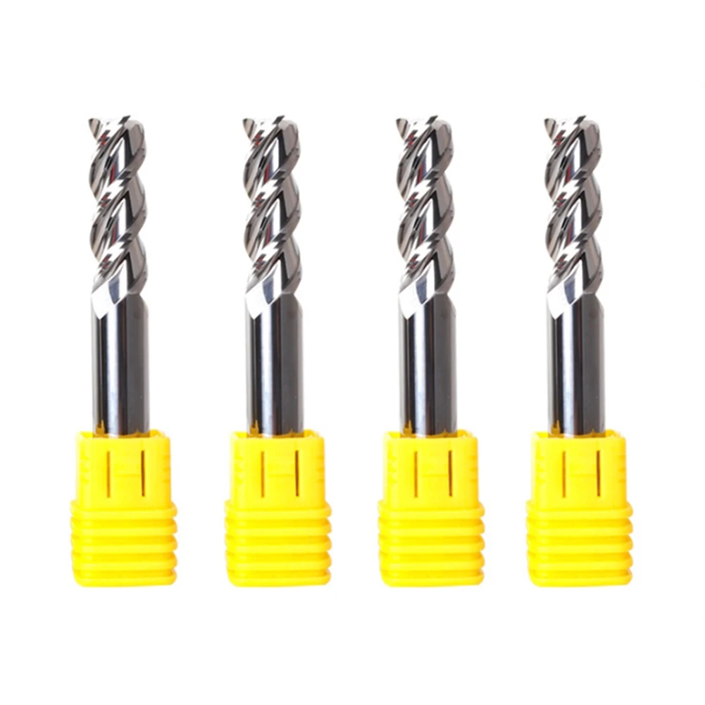 

Premium carbide end mill featuring a construction for both industrial applications and desktop machining tasks