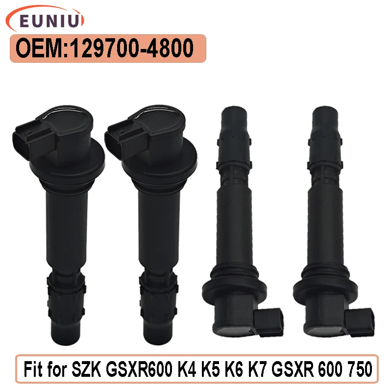 

4PCS 129700-4800 J0480 Ignition Coil For SZK GSXR600 K4 K5 K6 K7 GSXR 600 750 GSX-R600 GSX-R750 GSXR750 GSR600 33410-29G00