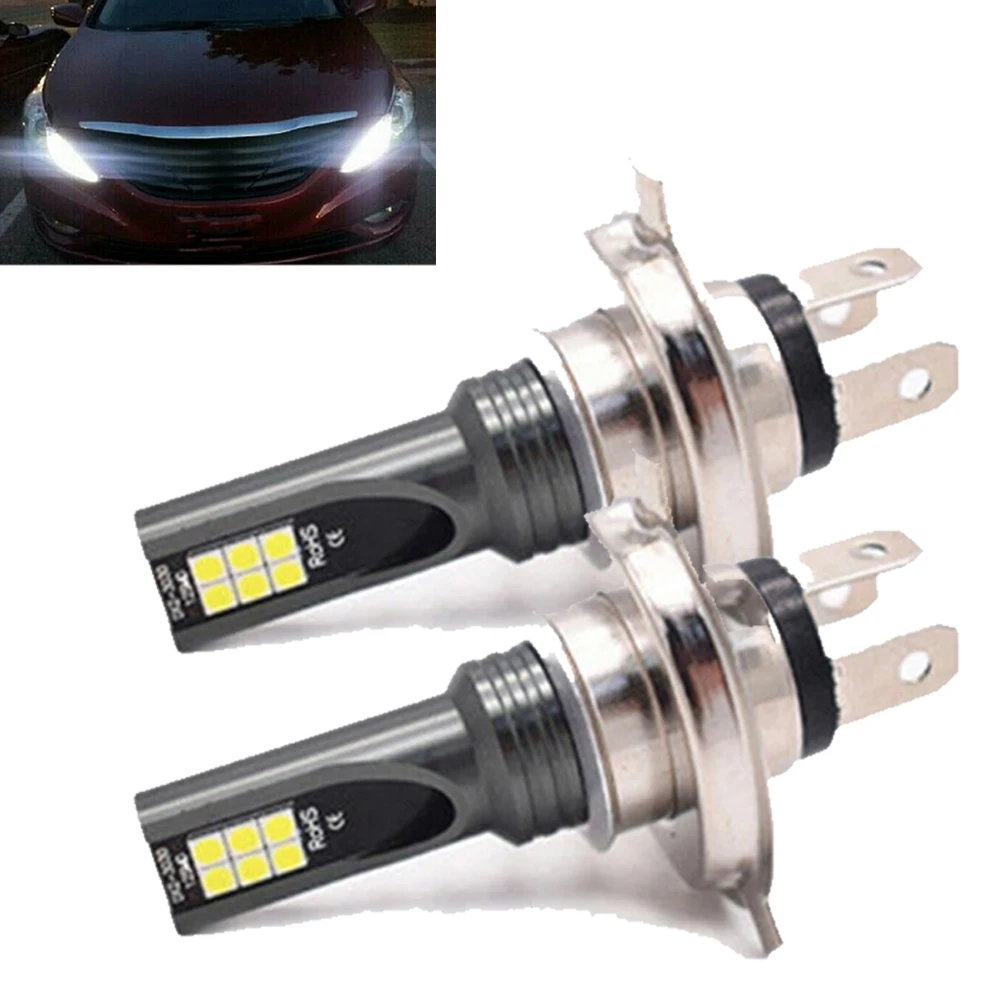 1/2/4pcs H7 Car Headlight Bulb Kit Waterproof Auto Fog Light Canbus H7 Led Lamp Super Bright 6000K Led Automobile Accessories