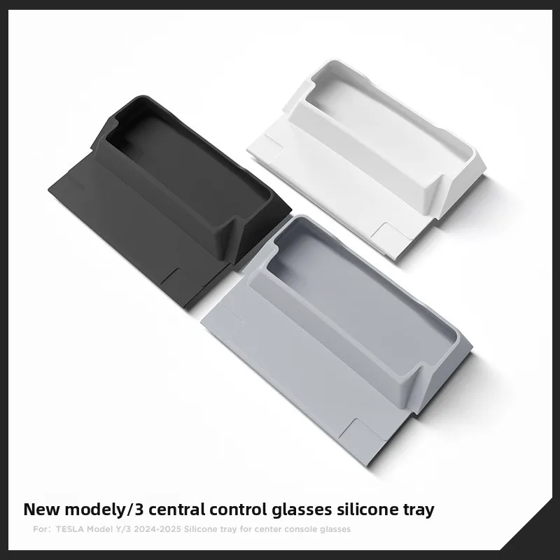 

Suitable for Tesla New Model 3 Highland Model Y Juniper Silicone Central Control Glasses Tray Storage Box