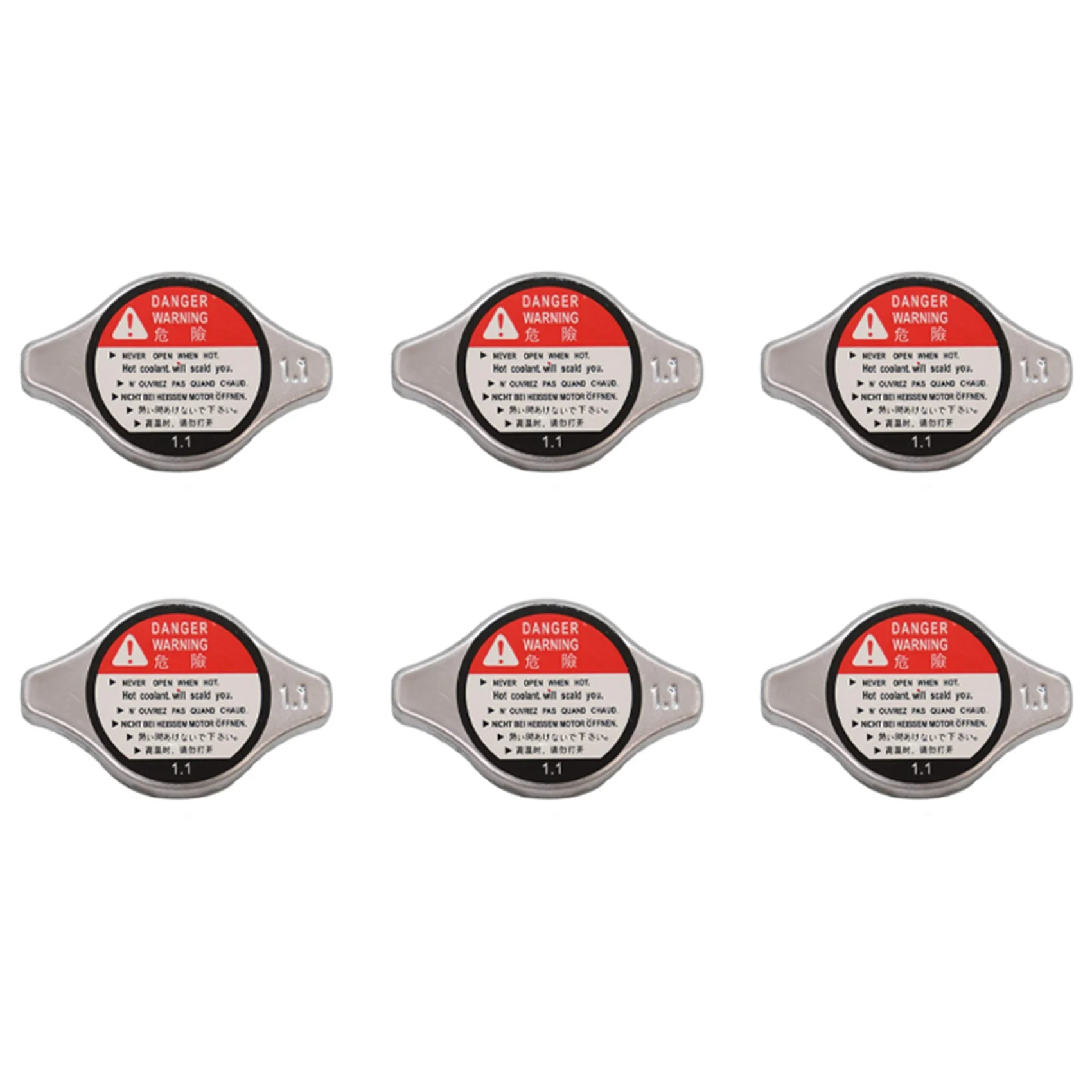 6X Radiator Cap, Replace 19045-RAA-003,for Honda, Acura - Accord, Civic, CRV, Elements, Fit, Odyssey, Pilot, Ridgeline,