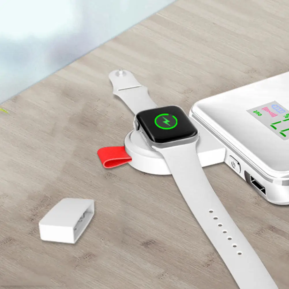 Wireless Watch Charger Compatible with Apple Watch Series 1 2 3 4 Magnetic Fast Charging Portable Lightweight Safe Over