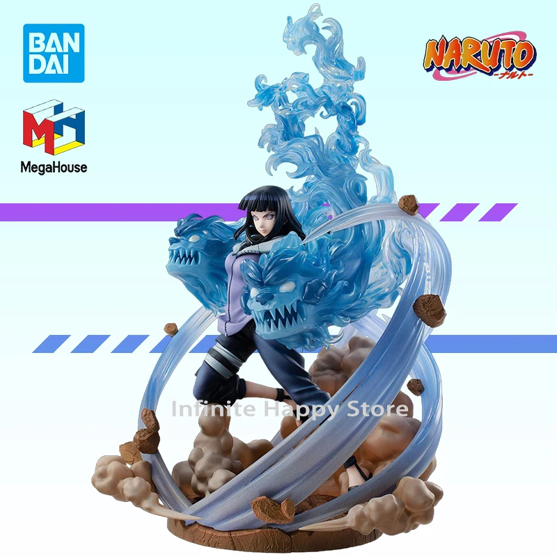 

Оригинальная Подлинная искусственная Bandai Mega House Naruto Gals DX Hyuga Hinata Kawaii Аниме Фигурка модель украшение подарок