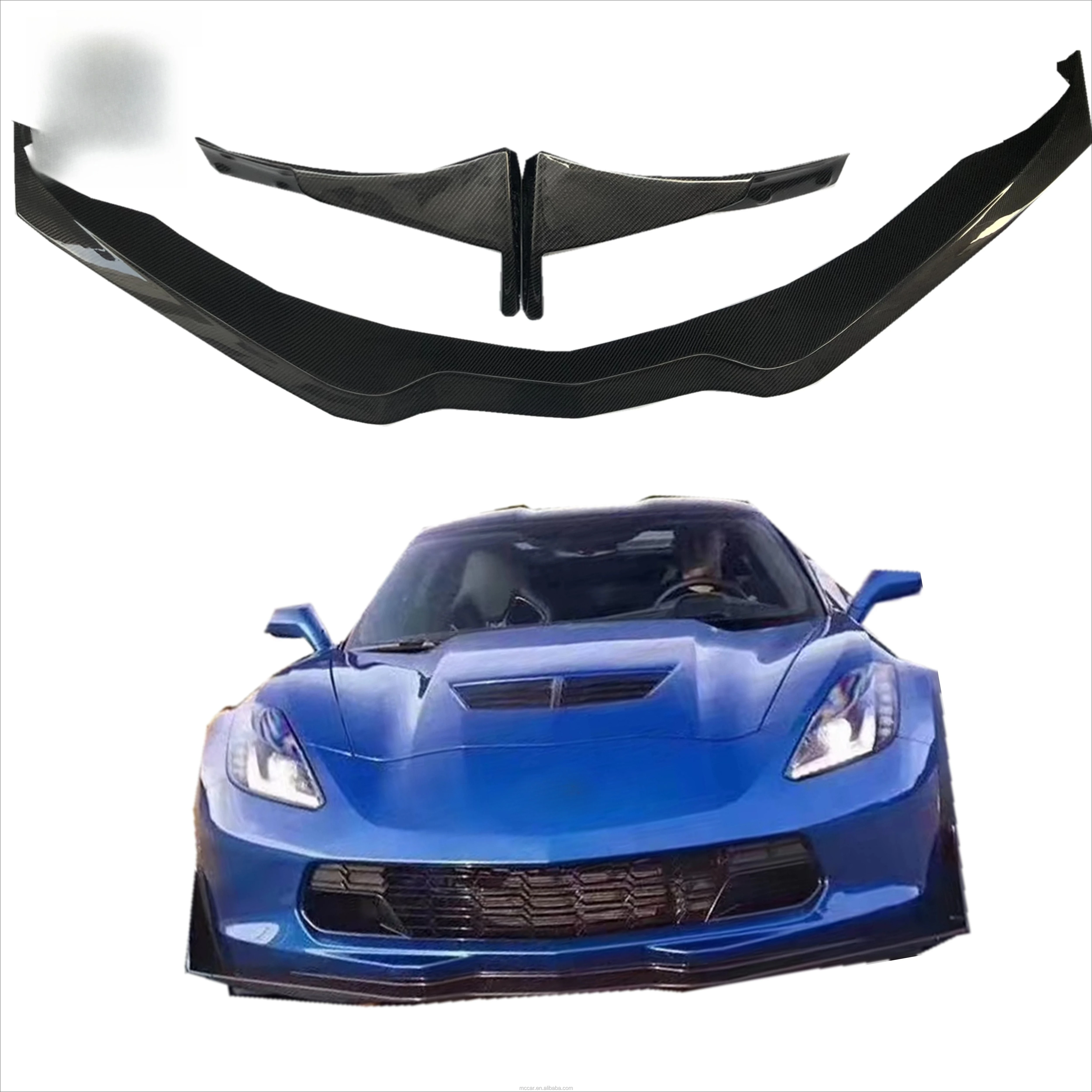 

C7 Bumper Front Lip Carbon Fiber C7 Front Lip for Chevrolet Corvette C7 Super Run