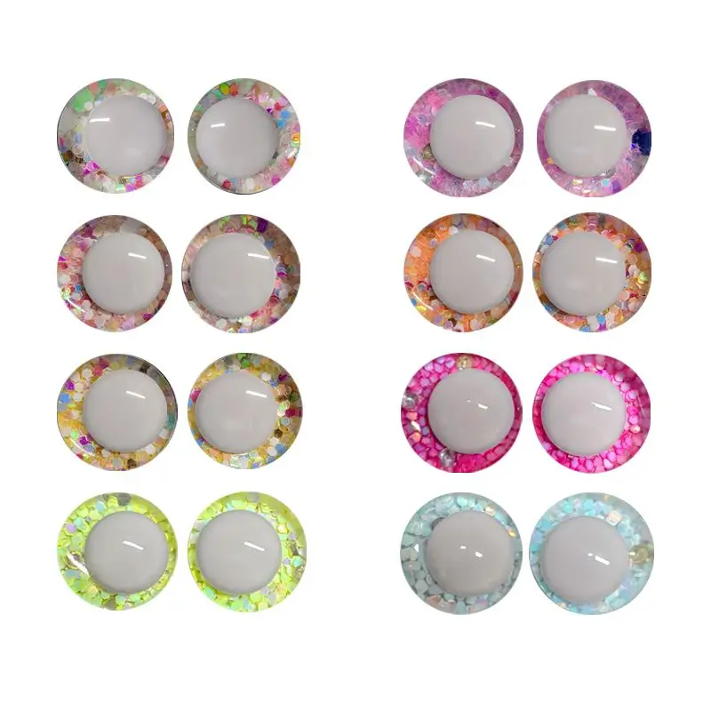 20pcs/lot DIY Doll Making Supply Accessories 3D Color Doll Eyes Safety Toy Eyes For Amigurumi Doll Crochet Stuffed Animal Toy