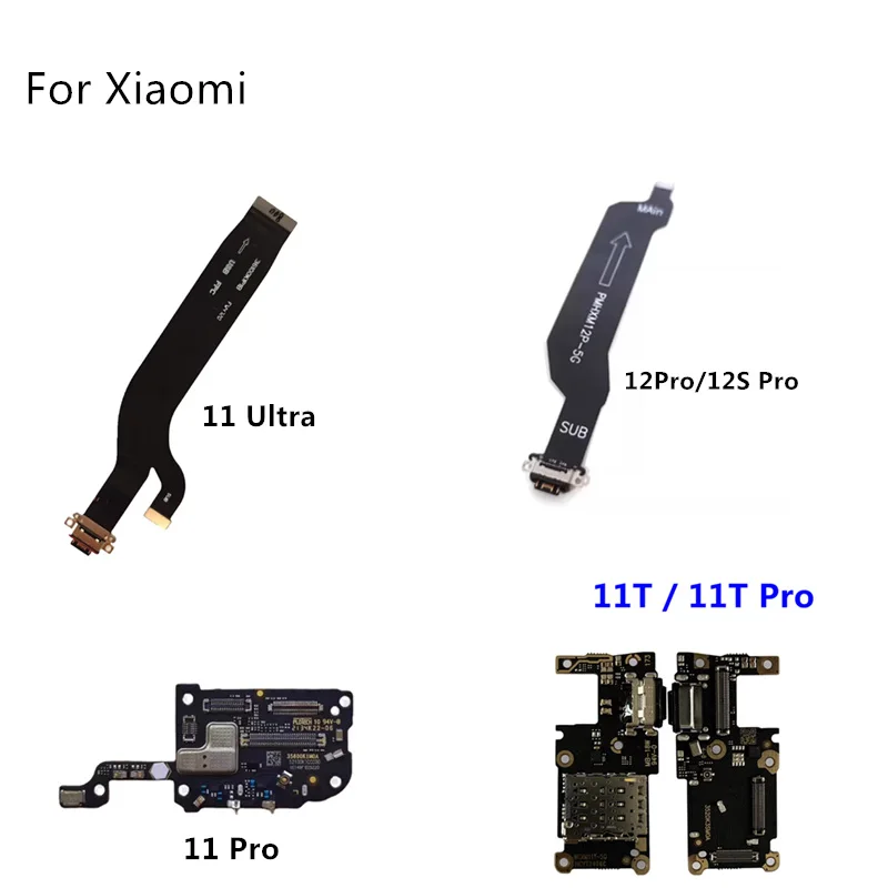 For Xiaomi 10T 10 11T Pro 12T 10 Lite USB With Micro Charging Port Charger Dock Flex Cable With IC Microphone Board