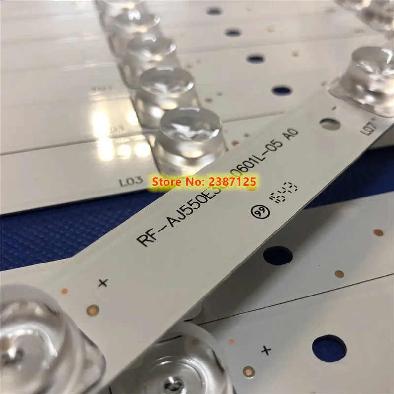 Imagem -06 - Led Backlight Strip Rf-aj550e300601r-05 Rf-aj550e30-0601l-05 a0 Lc55cug8461ks Lsc550fn13-g04 Lc-55cug8462k Hwv55162y 12 Peças