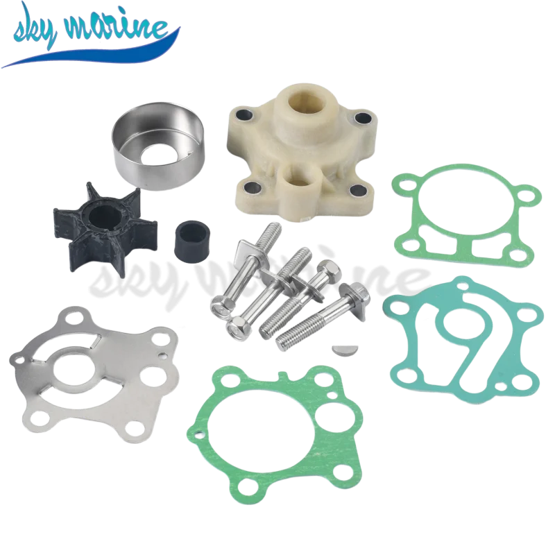 

Комплект обслуживания крыльчатки водяного насоса с корпусом 6H4-W0078-A0 18-3429 для 2-тактного подвесного двигателя Yamaha, 40 л.с., 50 л.с. 6H4-W0078-00 6H4-W0078