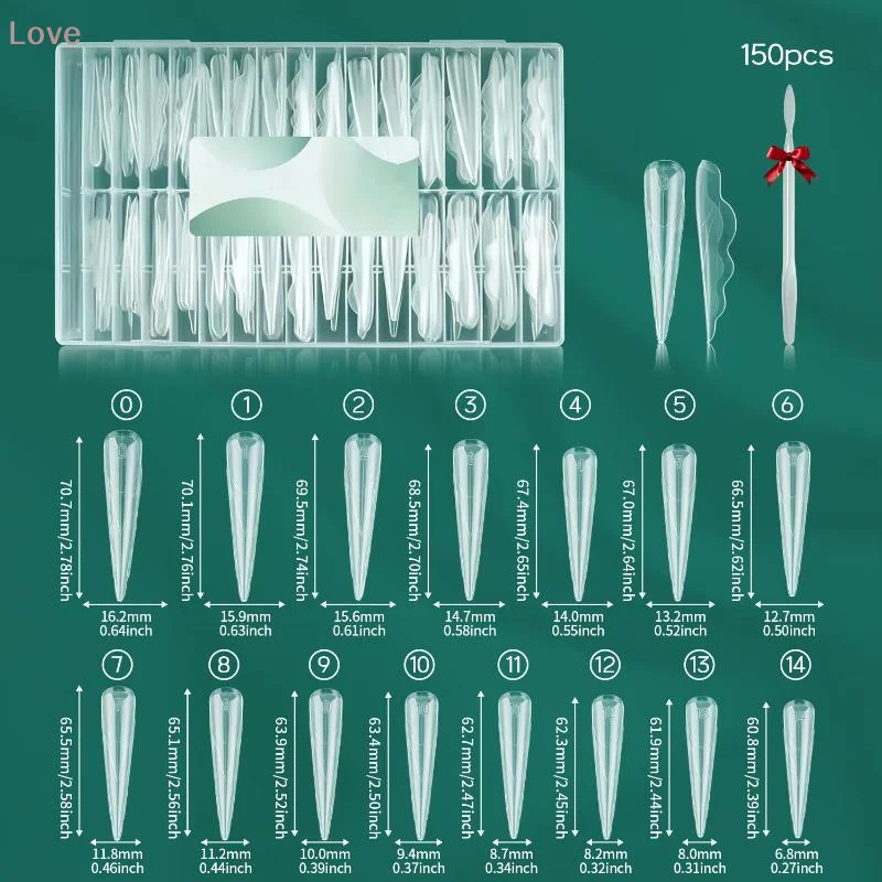 

[L&P] Инновационные многоразовые формы для наращивания ногтей «Бабочка», 150 шт., для быстрого гелевого наращивания, DIY