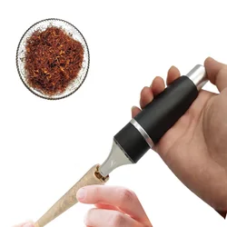 Portable Tobacco Grinder Handheld Push Herb Crusher Removable Aluminum Alloy Herbal Shredder Easy Cleaning Smoking Accessories