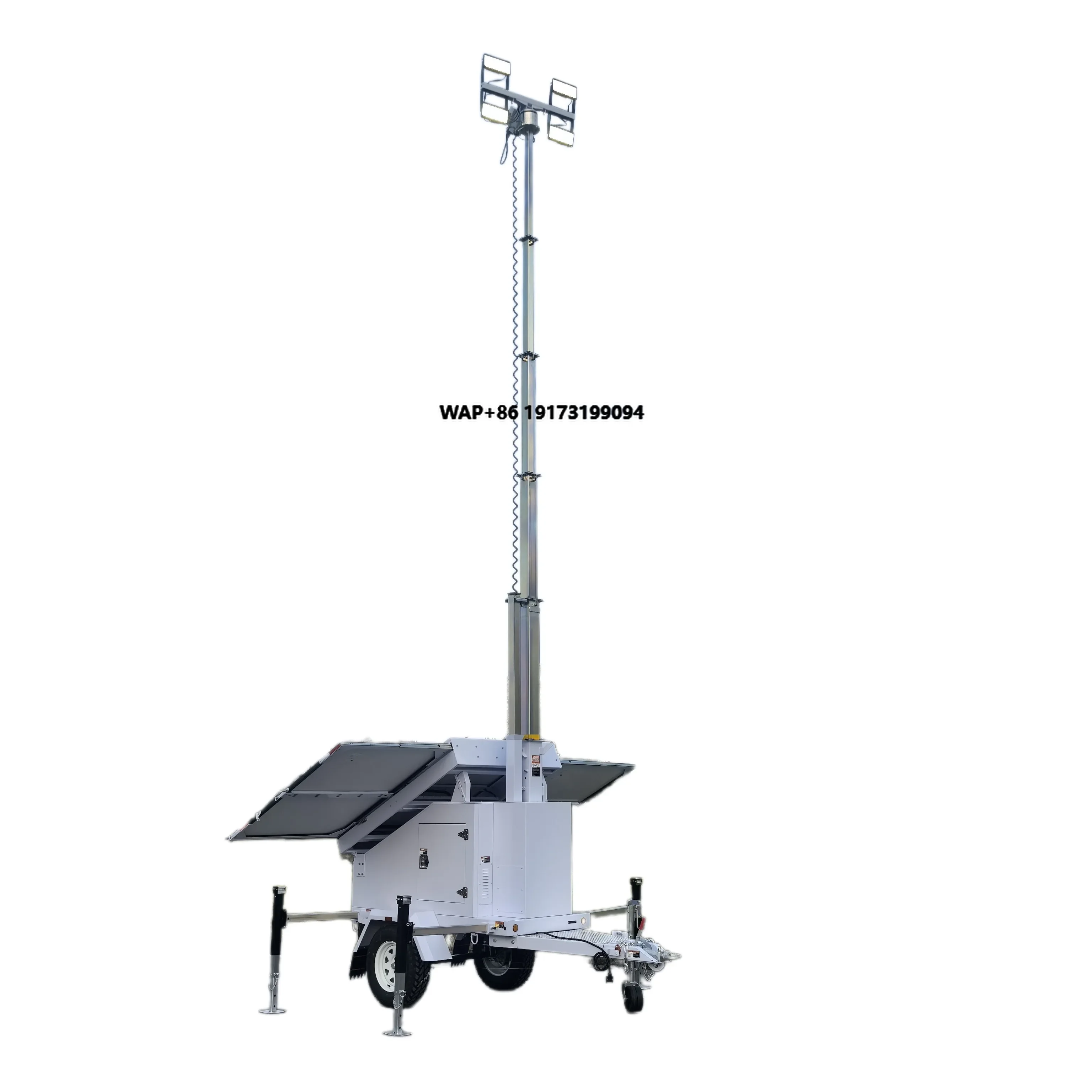 Solar-powered Lighting Lighthouse  Hydraulic Lifting Mast