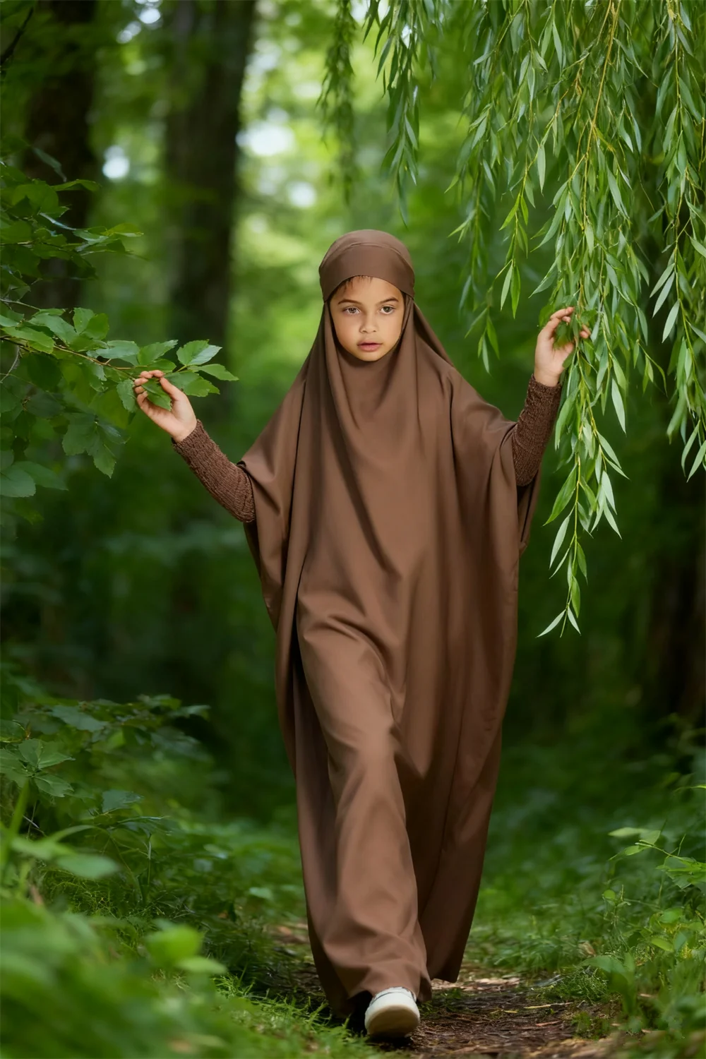 

Ид Джеллаба, детское платье-хиджаб для девочек, мусульманская молитвенная одежда, исламская одежда с капюшоном, Абая, Рамадан, Абая, халат, Турция, бурqa, кафтан