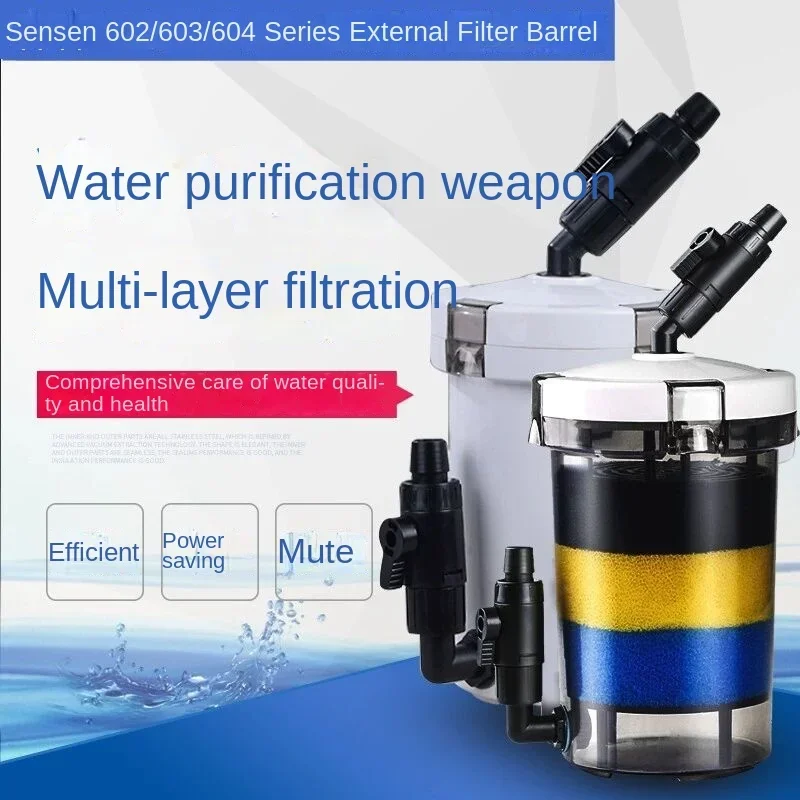 SUNSUN 6W Aquarium Canister Filter Table Top Fish Tank External Filter 400L/H 220V 110V HW-602B HW-603B HW-602 HW-603