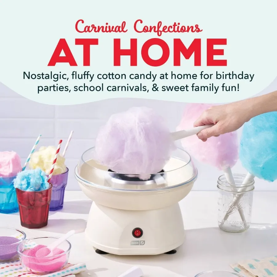 Cream Cotton Candy Maker, Electric DIY Homemade Candy Floss Machine for Party Desserts