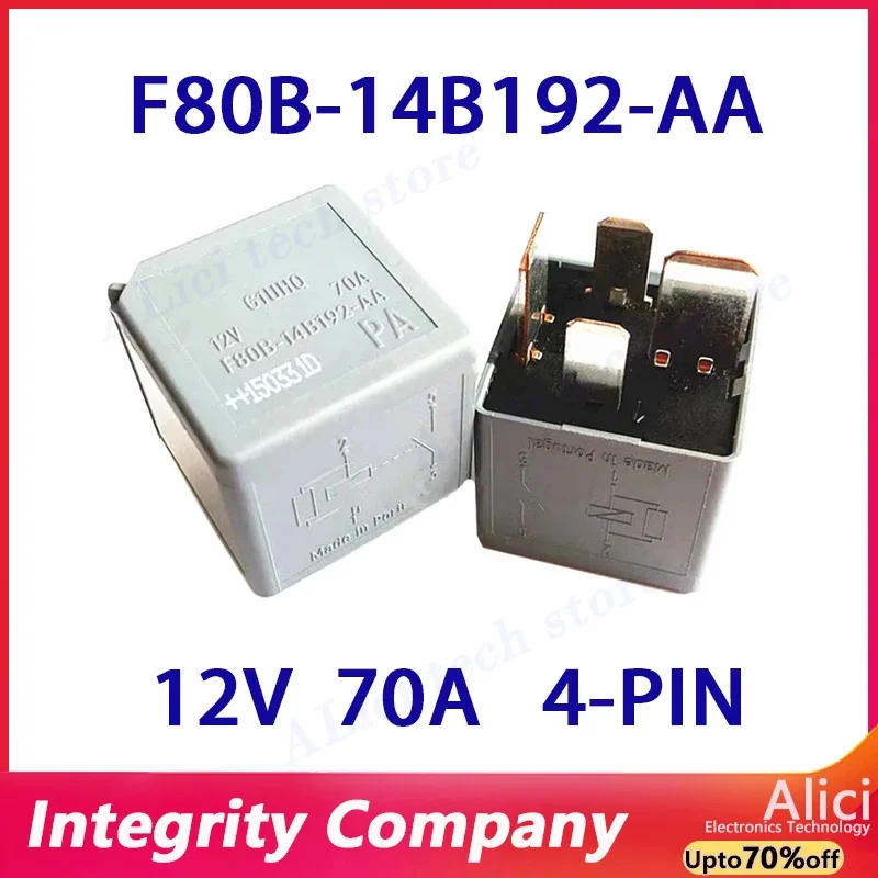 

1PCS 3PCS Original F80B-14B192-AA 12V 4-pin For Ford 70A relay F80B
