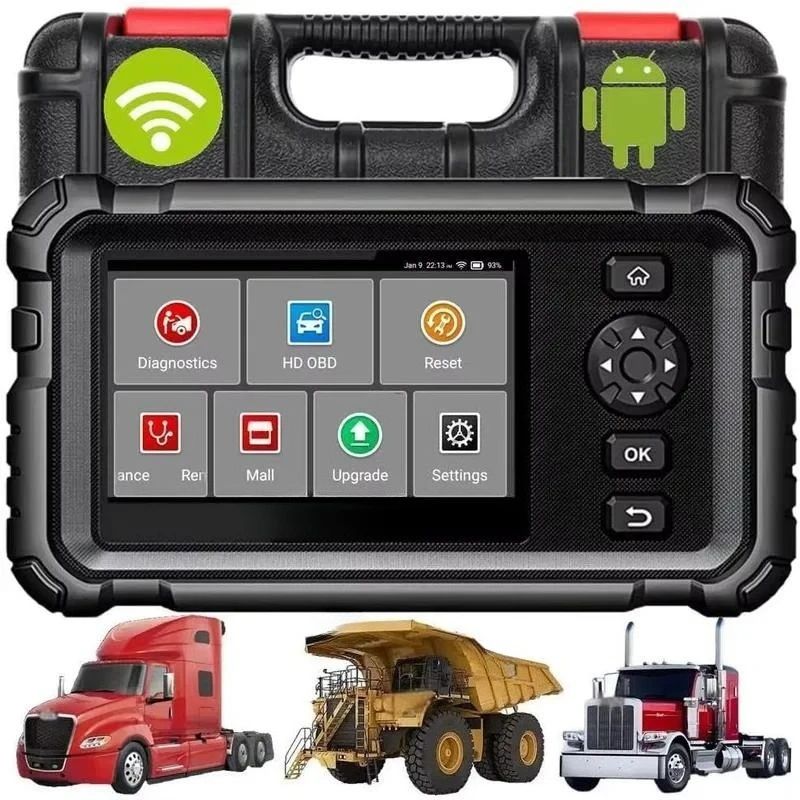 CRP129HD Full System Scan Tool 7 Resets DPF Force Regen Speed Limit Adjust Oil Reset Reverse Camera 5.5