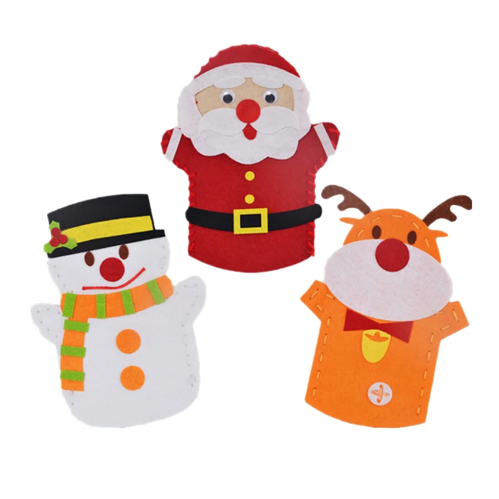 3 قطعة حقيبة عيد الميلاد لتقوم بها بنفسك مجموعة المواد سانتا ثلج الأيائل اكسسوارات الاطفال حقيبة يد صنع لوازم عيد الميلاد DIY بها بنفسك اكسسوارات الاطفال #6