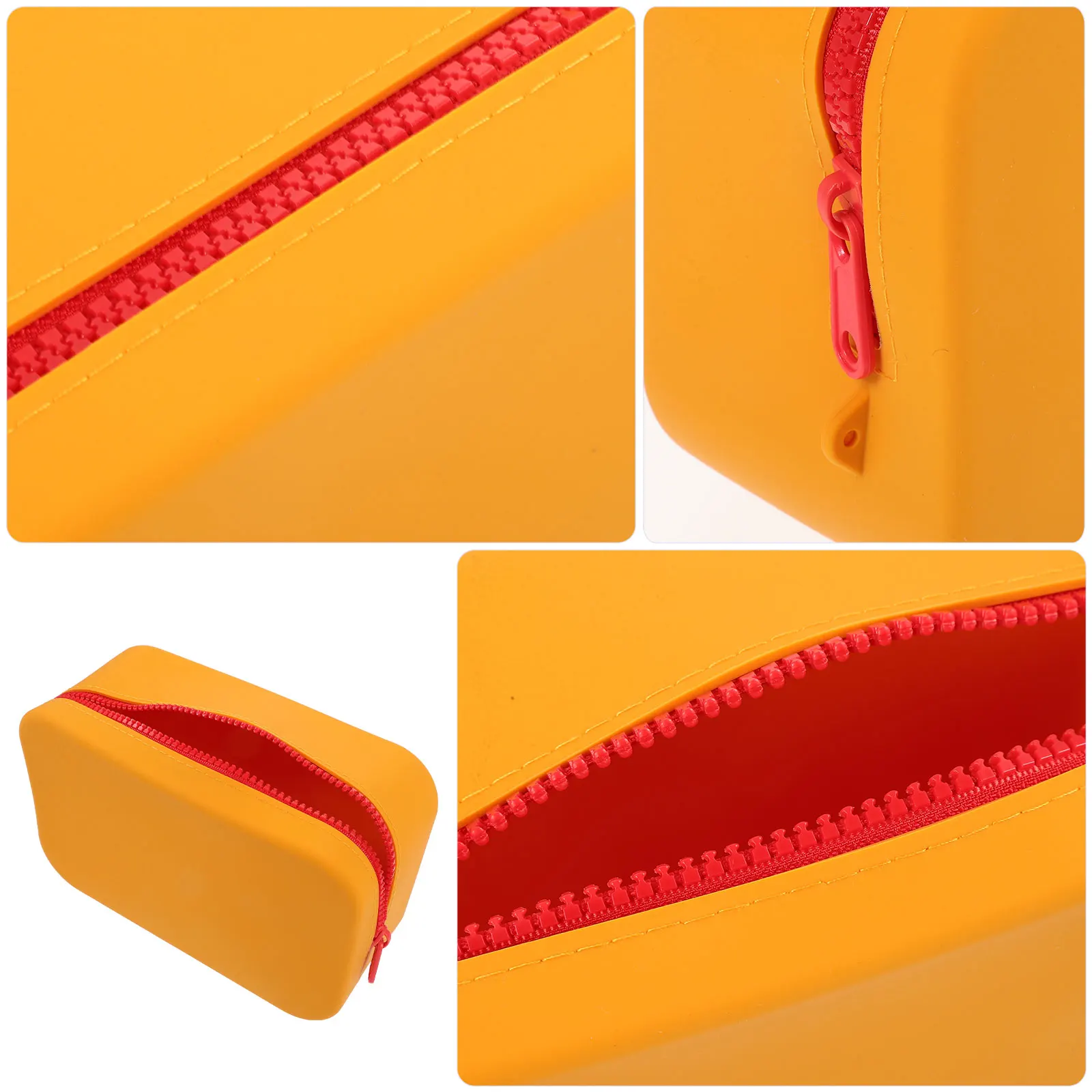 

Waterproof Silicone Makeup Bag Travel Toiletry Pouch Large Capacity Portable Organizer Zipper Brush Case for Women