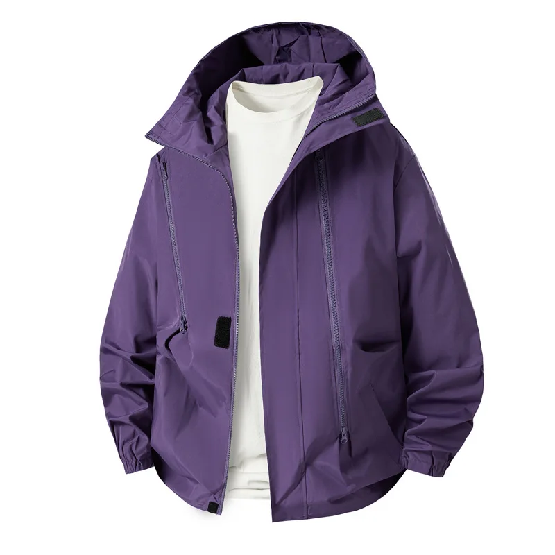 

Мужская походная куртка, уличная водонепроницаемая спортивная куртка с капюшоном для рыбалки, регулируемая дорожная куртка на шнурке, альпинистское пальто для рыбалки