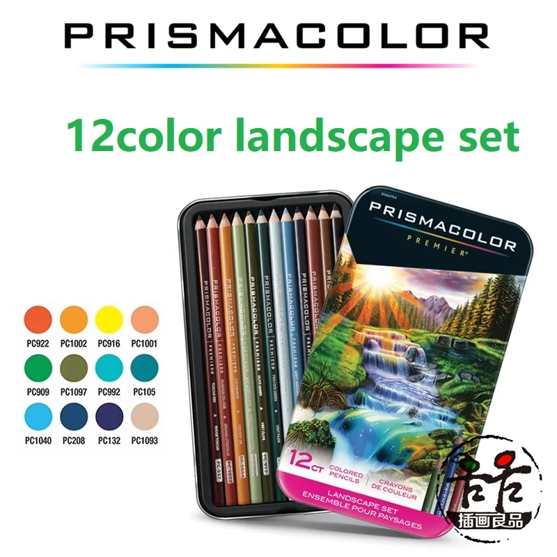 PRISMACOLOR New Oil Color Pencil 12 Color Iron Box Set artist  24 Color Soft Core Colored Pencils Art Supplies Stationery 2024