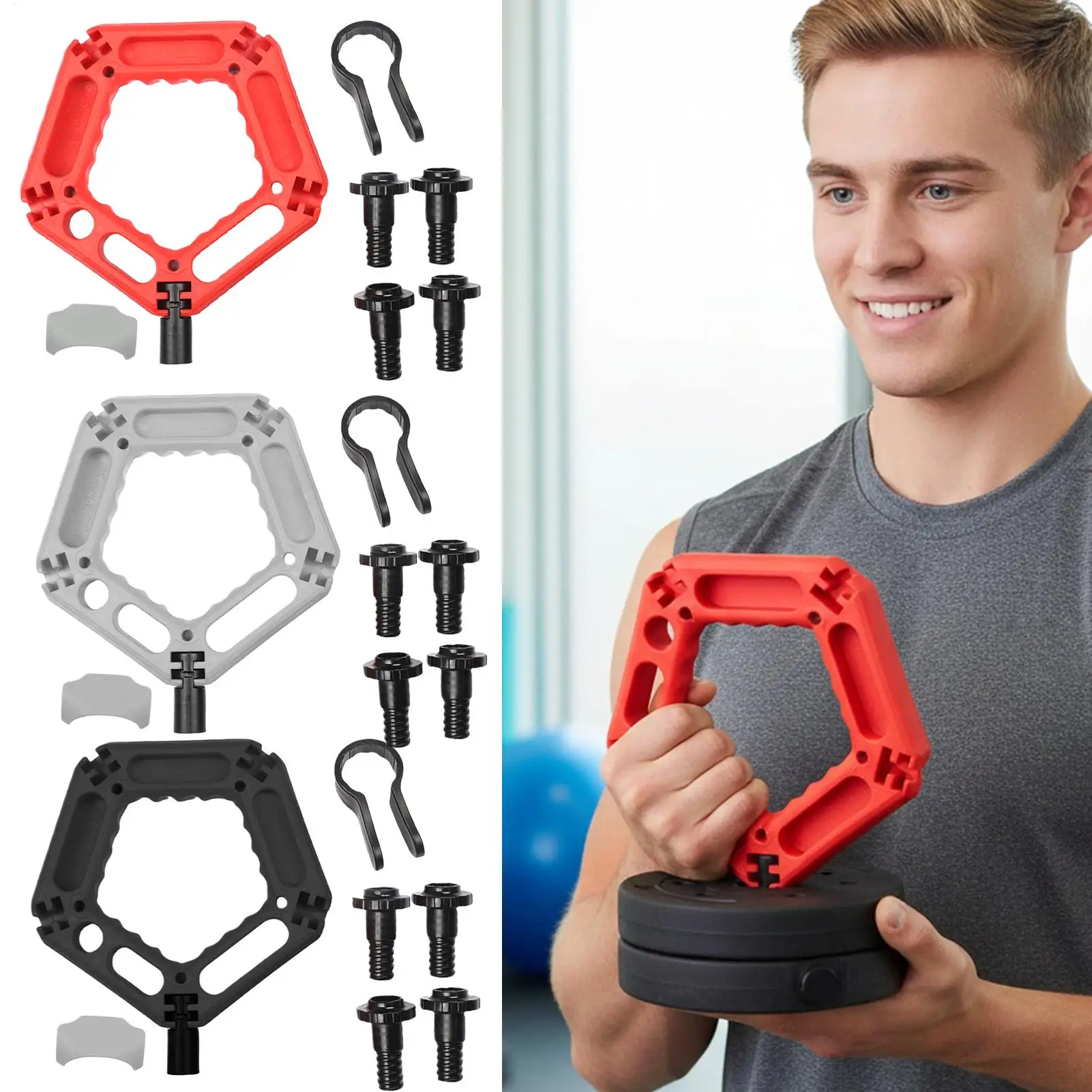 

Finger Trainer Ergonomic Compact Multi-functional Strength Trainer Dumbbell Attachment For Youth Teens Grandma Grandpa Wife Men