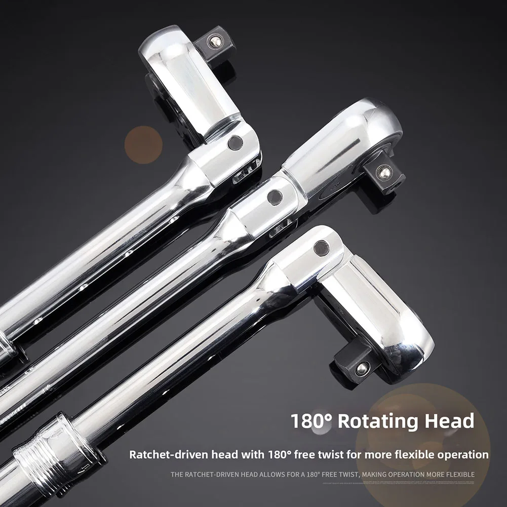1 2 Interface as Pictured Extra Long Ratchet for versatile Head Ratchet Tool Torque Wrench Adjustable Length Extended Reach