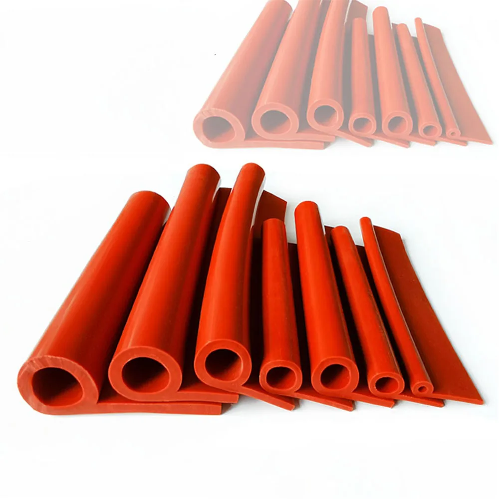 P-Type Silicone Sealing Strip Height 6mmx25mm Width 16mmx40mm Oven Steamer High Temperature And Aging Resistant Silicone Strip