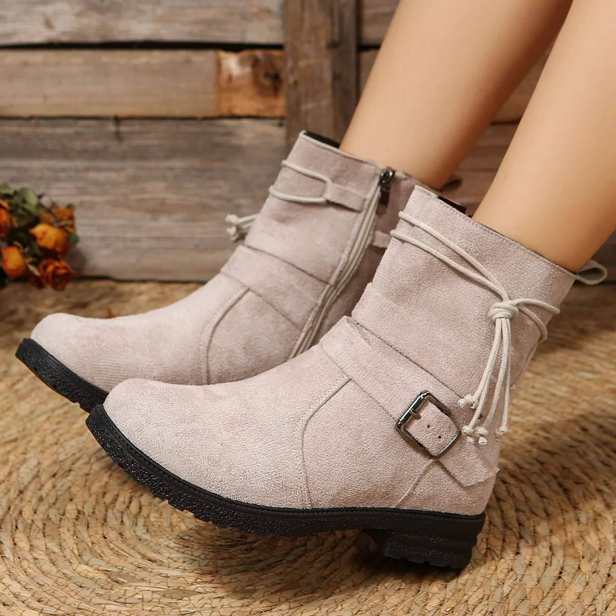 mulheres-retro-marrom-plataforma-fivela-dedo-do-pe-redondo-botas-2025-inverno-lado-ziper-tornozelo-botas-mulher-sola-grossa-camurca-do-falso-botas-mujer
