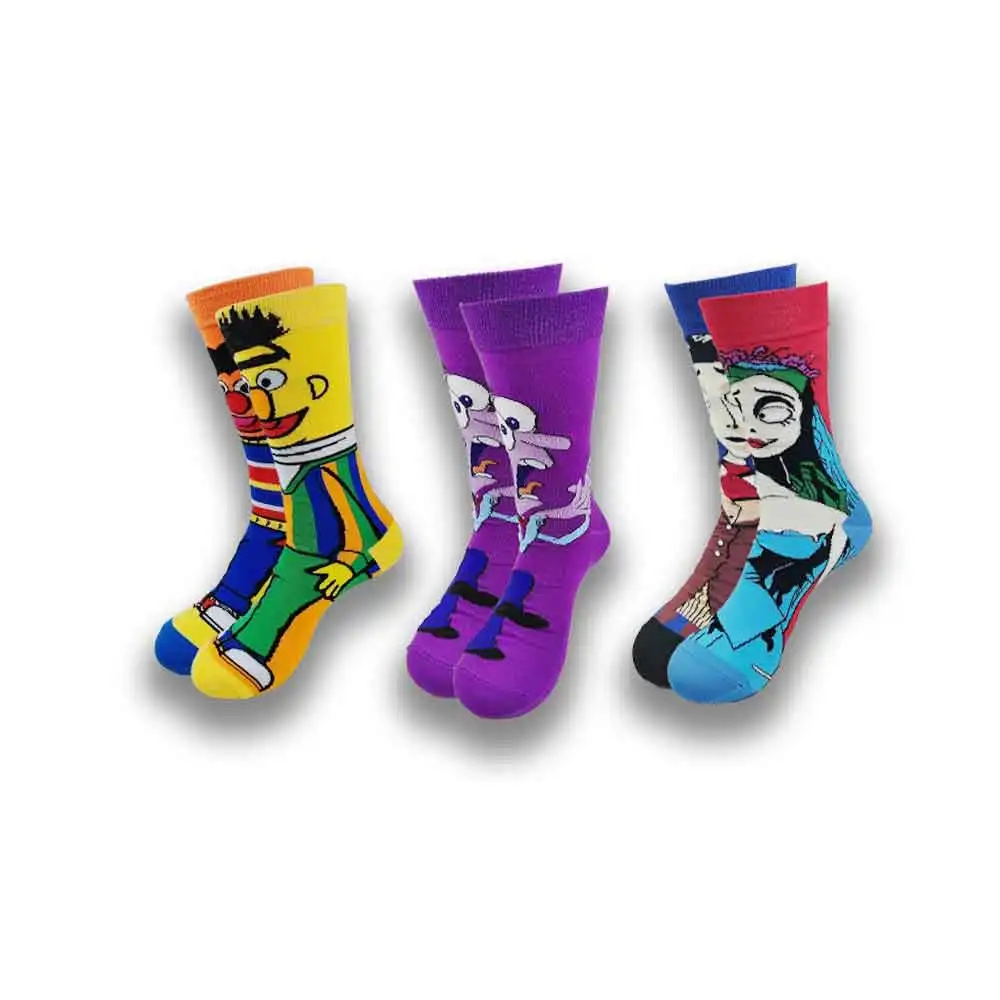 

Selling all kinds of cartoon characters with high quality and cheap men's crew socks.