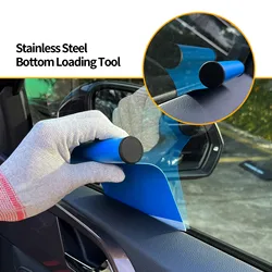 Herramientas de tinte de coche, herramienta de tinte de huecos de ventana de coche, herramienta de acero inoxidable, película para ventana, borde, escurridor, accesorio detallado