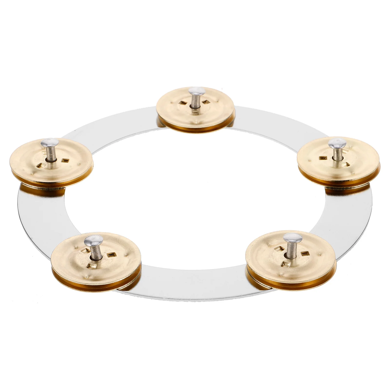 

Cymbal Ching Ring Tambourine High Performance Drum Bell Accessory Easy Operation for Beginners and Musicians Bright Sound
