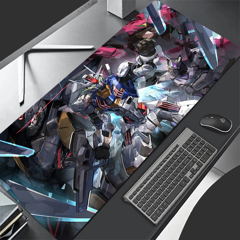 Mechanical Warrior Gundam Aerial Mousepad Office Computer Desk Mat Keyboard Mouse Pad Cushion Non-slip Deskpad PC Large Mousepad