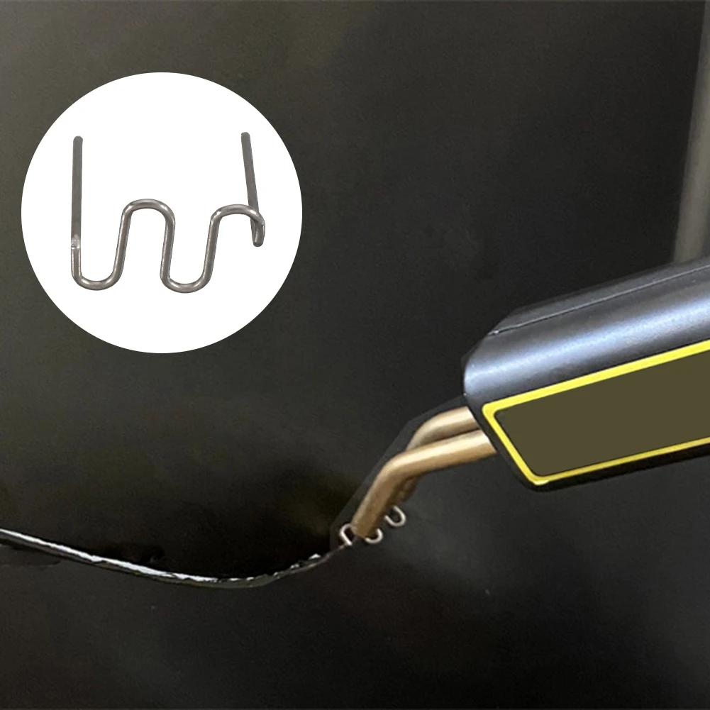 1000PCS Welding Staples Welder Staples Wave Flat Hot Stapler Staples Soldering Tools for Stainless Plastic Welding Hot Stapler