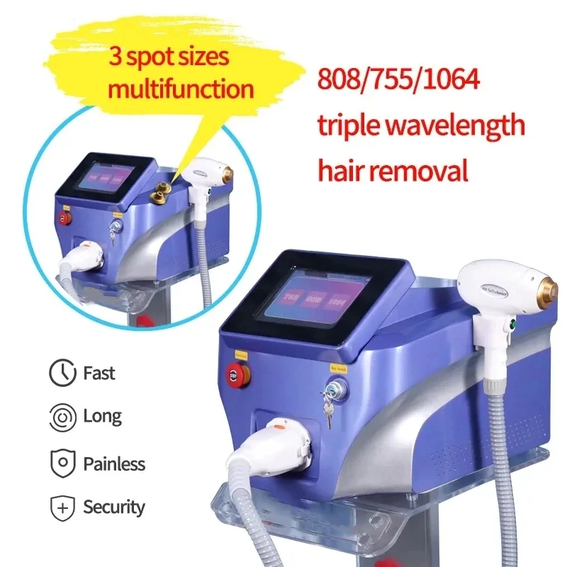 Professional 808nm Diode Laser 2000w High Power 755 808 1064nm Laser Painless Freezing Point Eepilation for Women