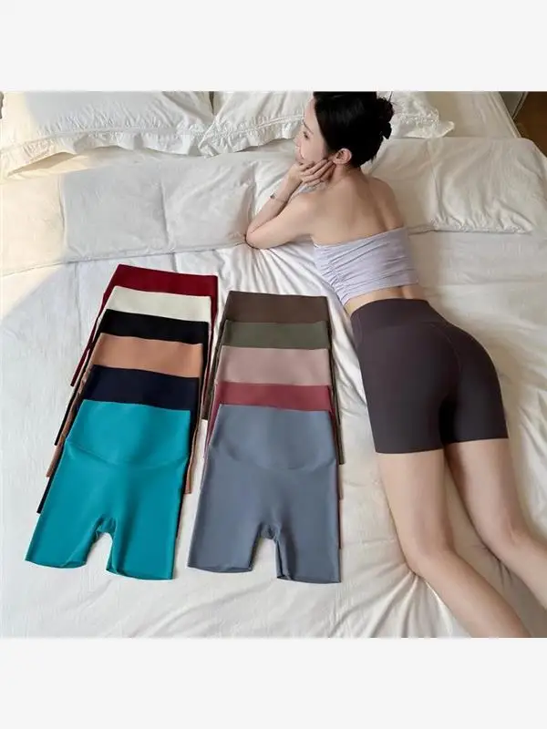 High Waist Slim Fit Yoga Pants Women's Outdoor ark Skin Tight Cycling Trousers Thin Faionable Base Layer Pants