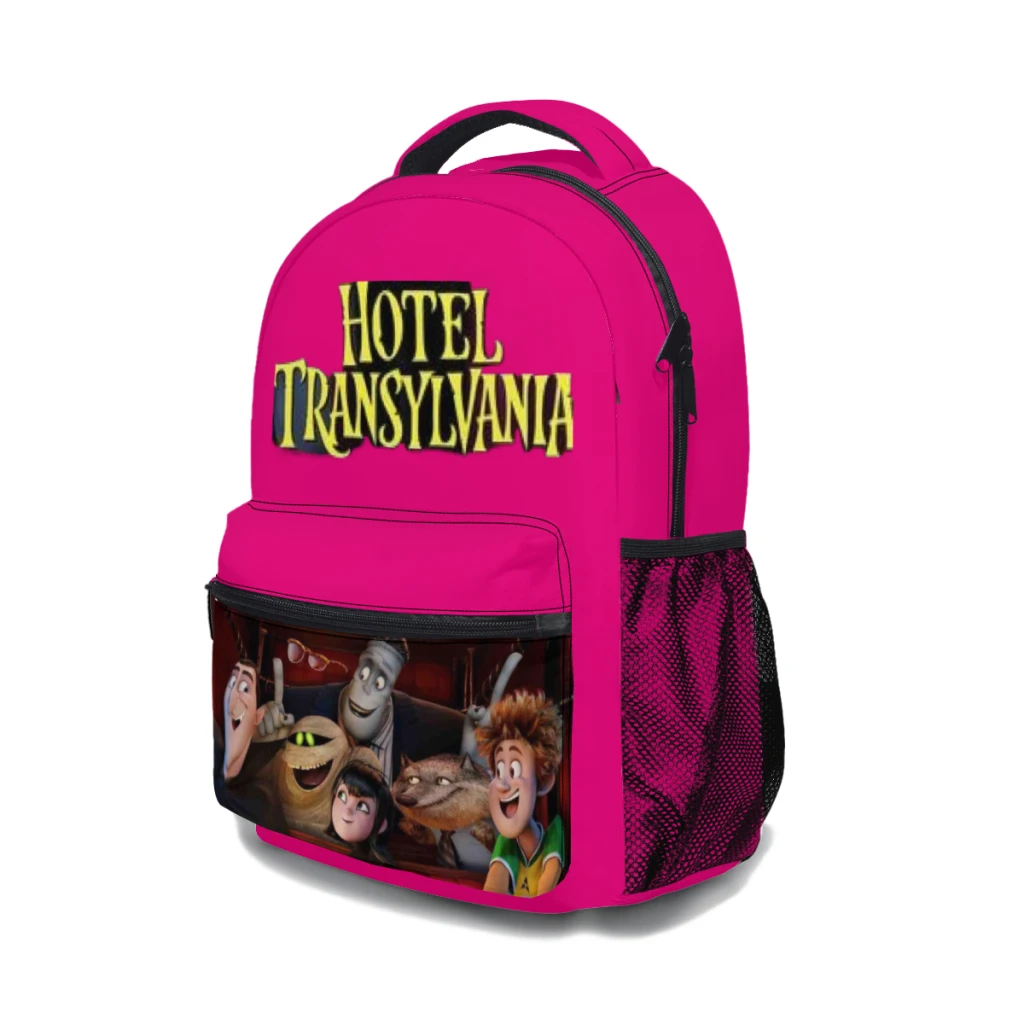 New Fashionable  Hotel TransylvaniaPattern School Bag  Print Backpack 17inch