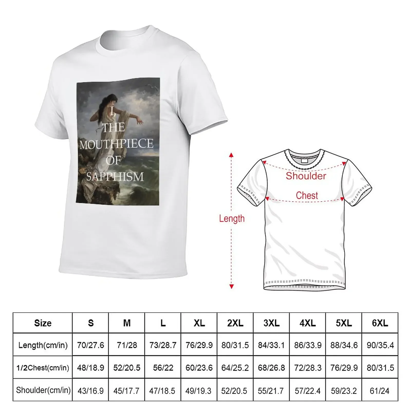 sappho T-Shirt Aesthetic clothing blanks mens champion t shirts