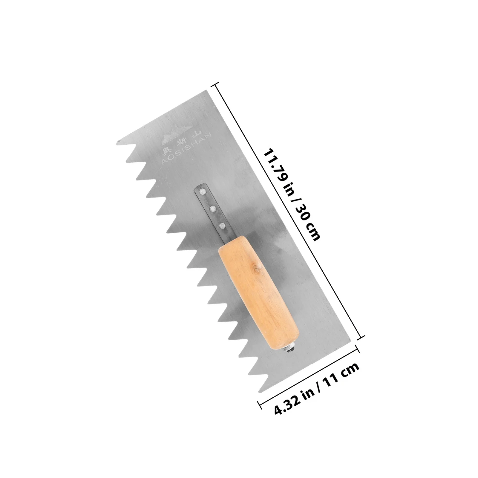 مجرفة خرسانية مجرفة البناء الثقيلة الكربون الصلب الخشب مقبض قبضة منحنية وأشار الأسنان النفط المعجون العمل تنوعا العملي