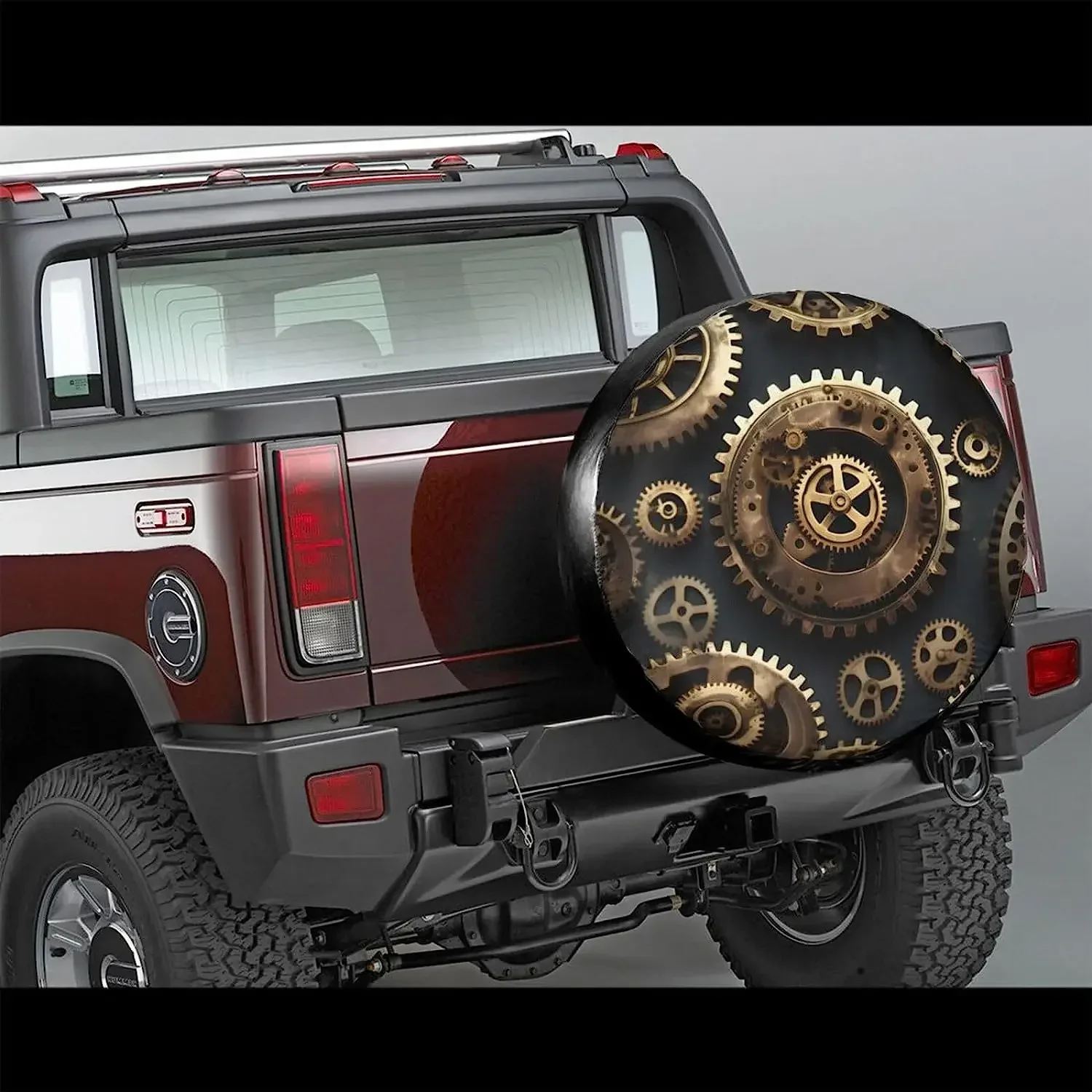 

Cubierta neumático repuesto coche Steampunk Gears, cubiertas neumáticos a prueba intemperie y polvo, ajuste Universal para