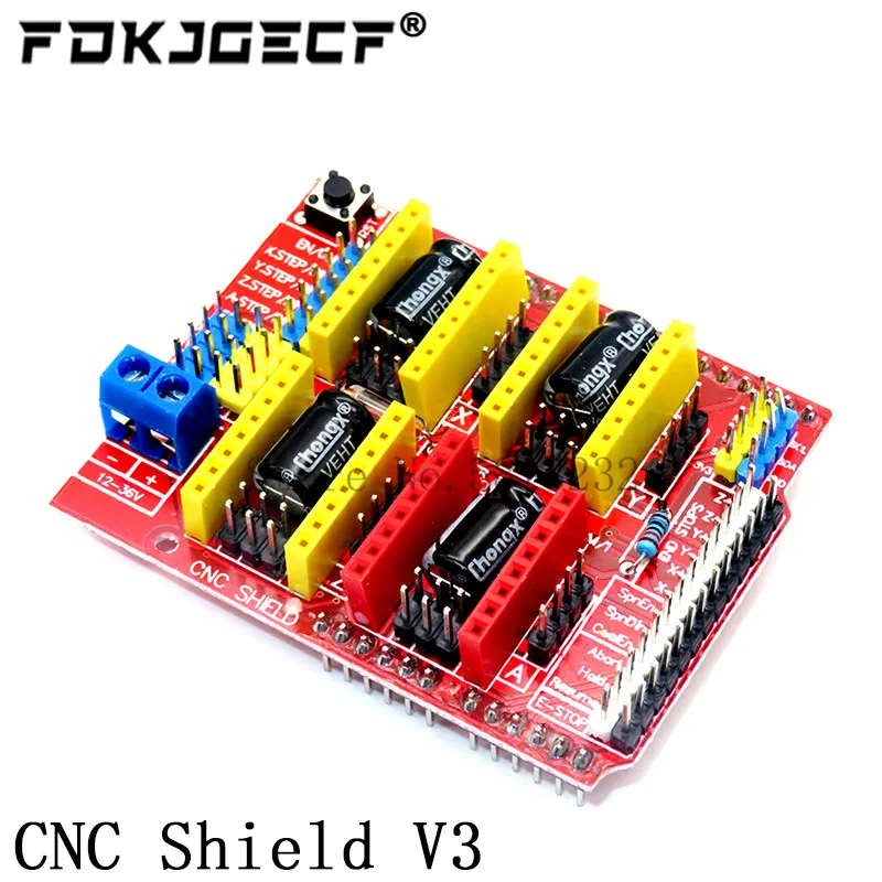 CNC Shield V4 shield v3 Engraving Machine / 3D Printer / A4988 DRV8825 Driver Expansion Board for arduino Diy Kit