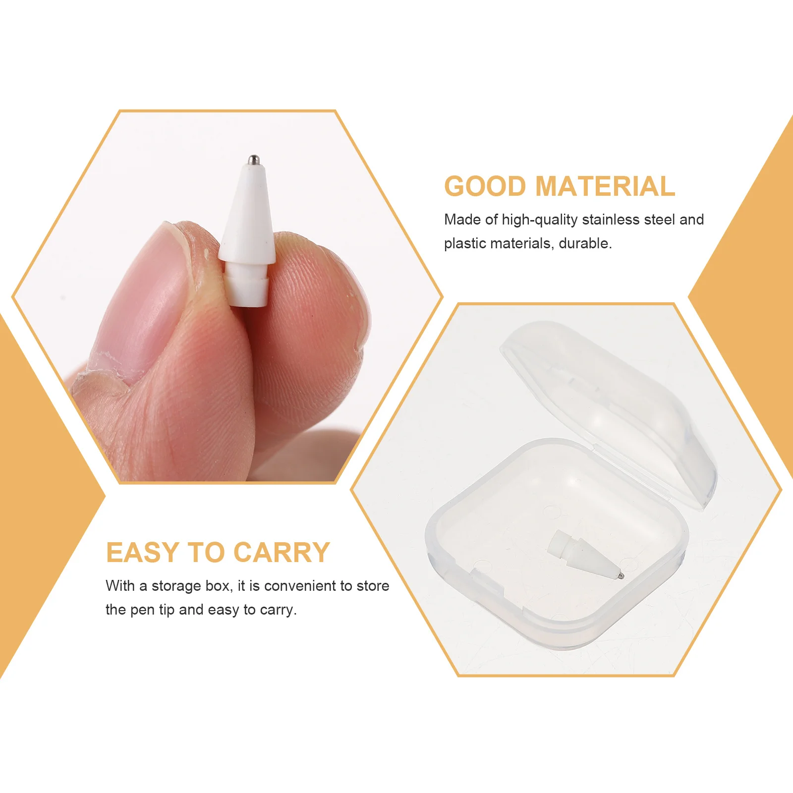 

1Pcs Pencil Stylus Tip Replacement Thinner Quieter Comfortable Replacement for Stylus Accessory Touchscreen Pen Refill Tip