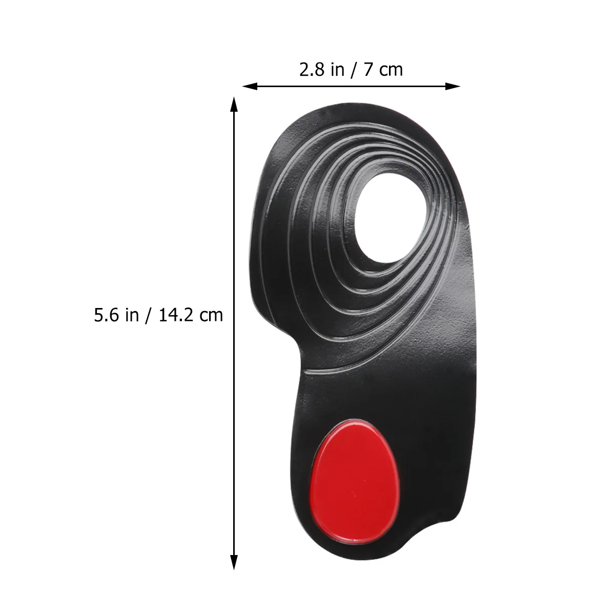 1 زوج منصات عالية الكعب مادة هلام دائم مريح عدم الانزلاق نصف النعال تدليك القدم تصحيح إدراج الحذاء-37 #2